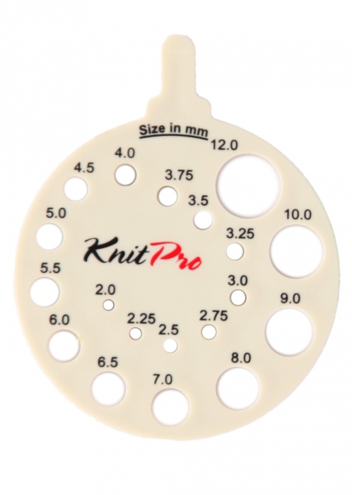 Pinnemåler - rund - beige