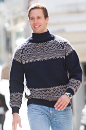 Strikkemekka.no - viking herre genser raglan