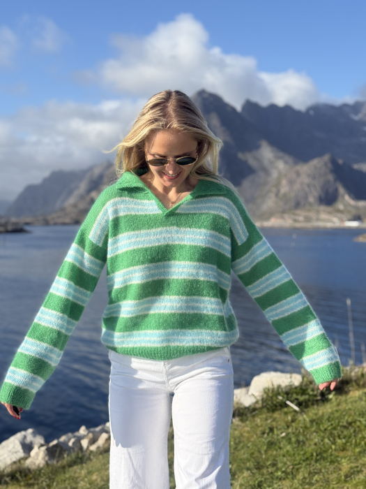 Hvaler Genser by Ingrid Raadim x HOY IR 06-02A (Tynn Kidsilk Erle)