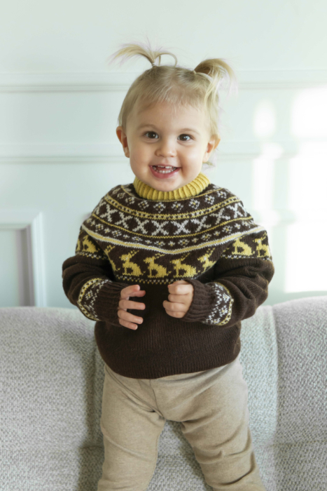 Ferdigstrikk - PåskeGenser Barn (#1919)