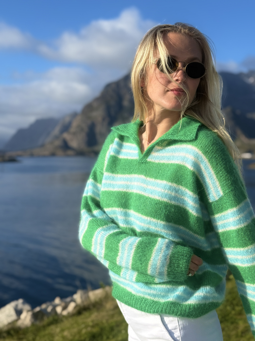 Hvaler Genser by Ingrid Raadim x HOY IR 06-03A (Kidsilk Erle)