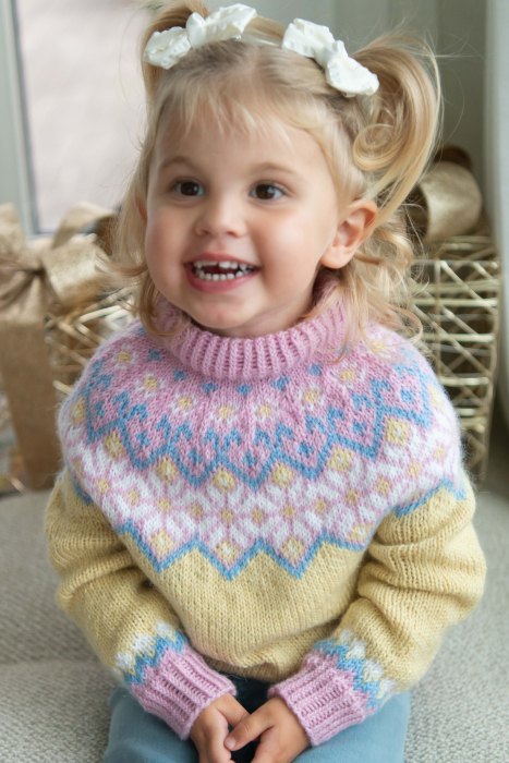 Sort Rose Genser Barn Pastell