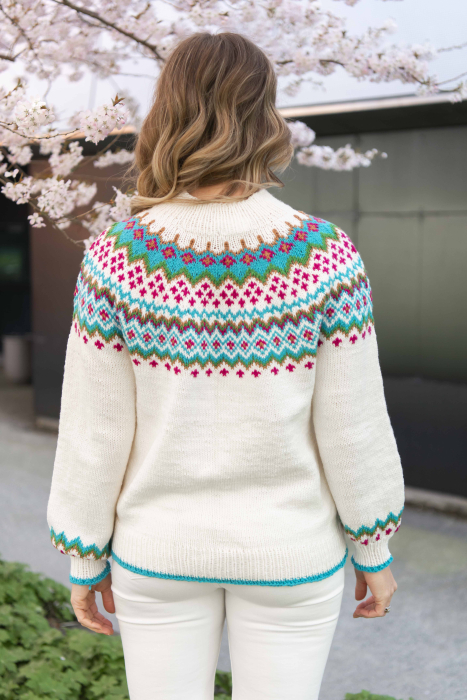 Ferdigstrikk - Heidunn Genser Amiga Light (#2168)